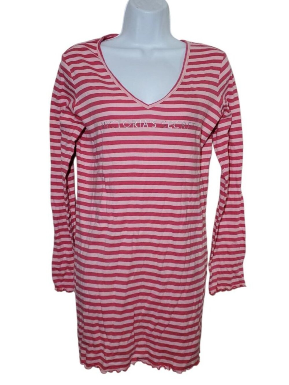Victoria's Secret pink horizontal striped long
